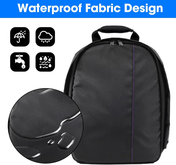 Kamerarucksack, Fotorucksack Leicht und Kompakt Kamera Rucksack - Lila, Lila