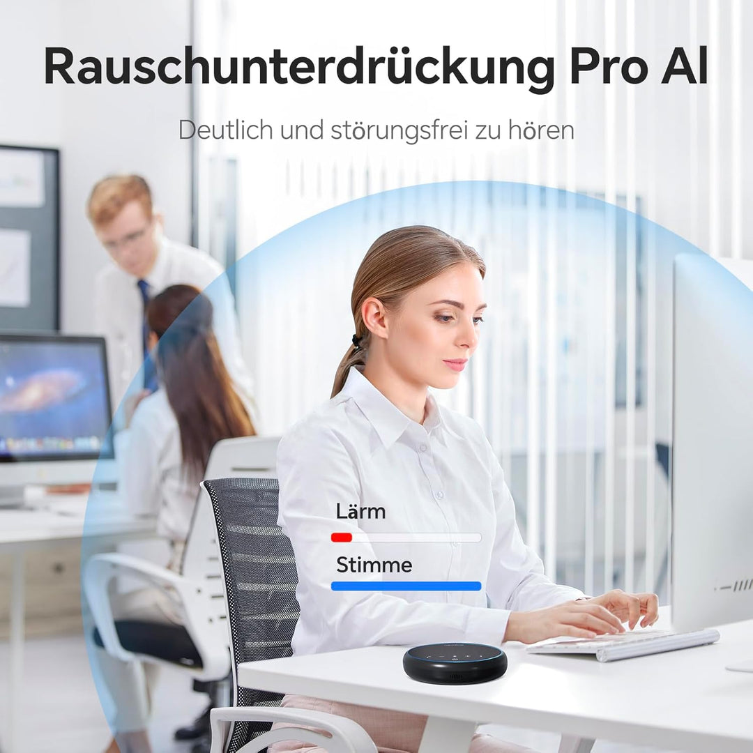 N newline Konferenzlautsprecher mit Mikrofon Bluetooth USB Lautsprecher für PC, Geräuschunterdrückun