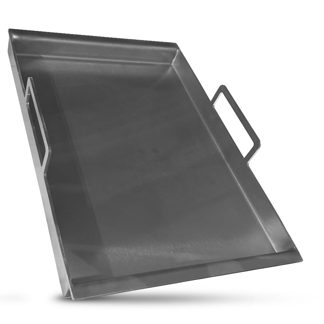 BABOSSA Premium Einsatzpfanne/Plancha kompatibel mit allen Rösle Modellen | 45x23.5cm | Massiv, verz