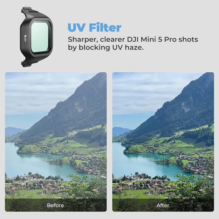 Freewell Mega 16er-Pack Filter-Set für DJI Mini 5 Pro mit UV, ND, ND/PL, LPR, Glow Mist, 10-Stop ND1