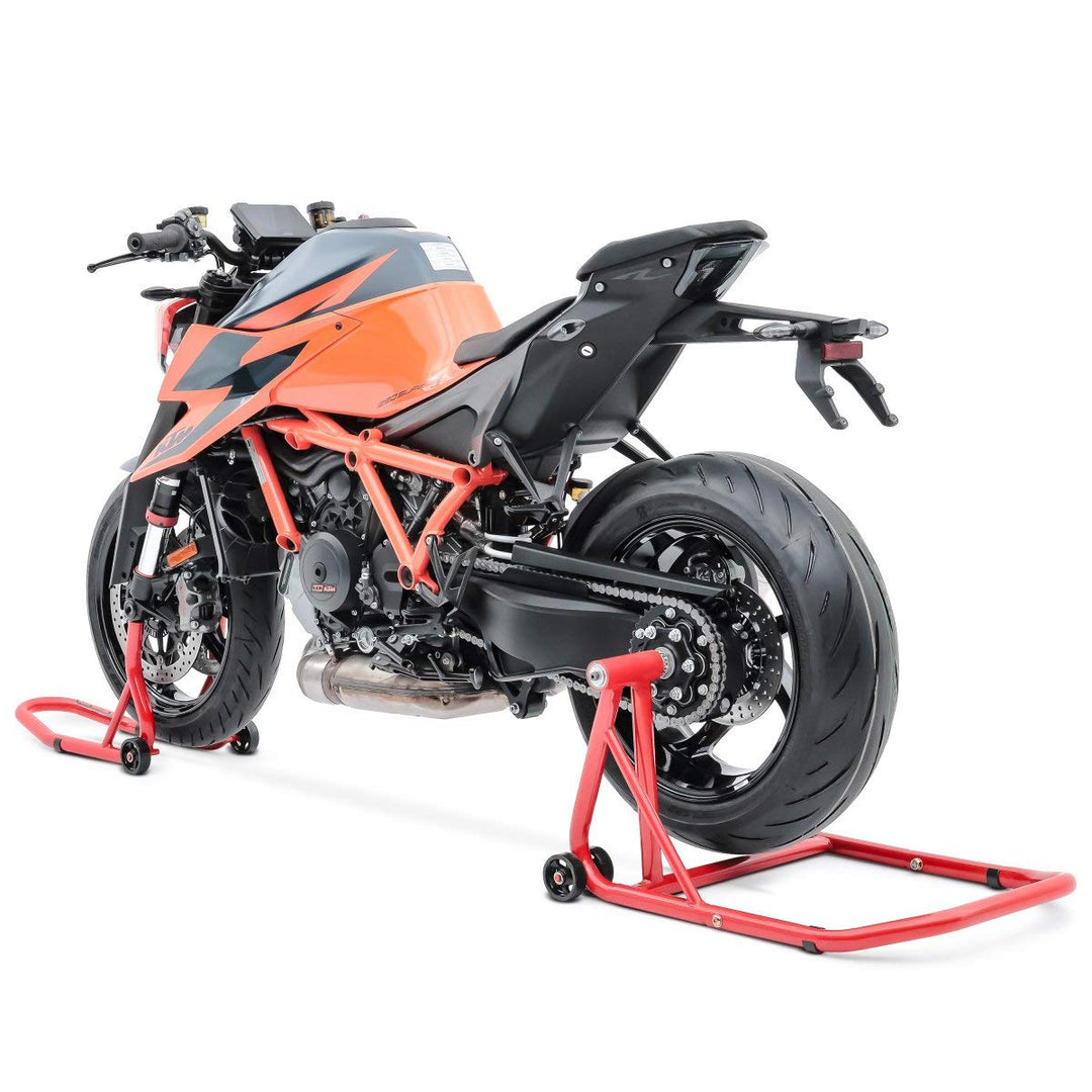 Einarm Montageständer Set Kompatibel für KTM 1290 Super Duke R 14-21 hinten vorne CLR