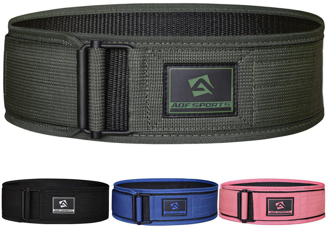 AQF Gewichthebergürtel, 4"/10.2cm Autolock Nylon Gürtel, Functional Training Bodybuilding Fitness Gü