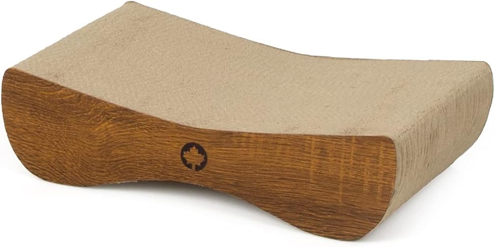 CanadianCat Company | Kratzbrett Satellite Petite | walnuss | Kratzmöbel, Lounge für Katzen | Kratzp