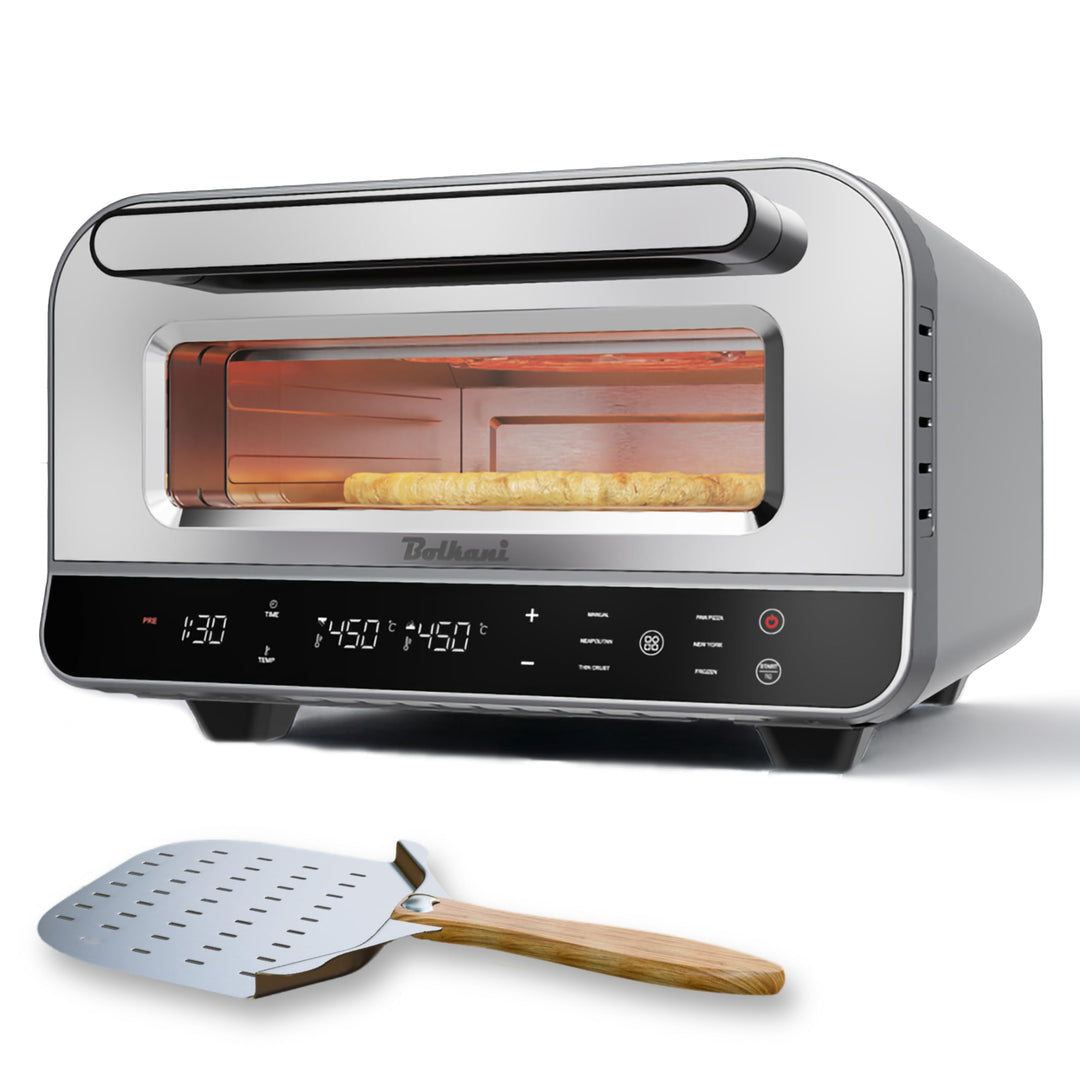 Pizzaofen Elektrisch Mit Pizzastein Für Backofen & Pizzaschieber - 450°C Elektrischer Pizza Ofen - E