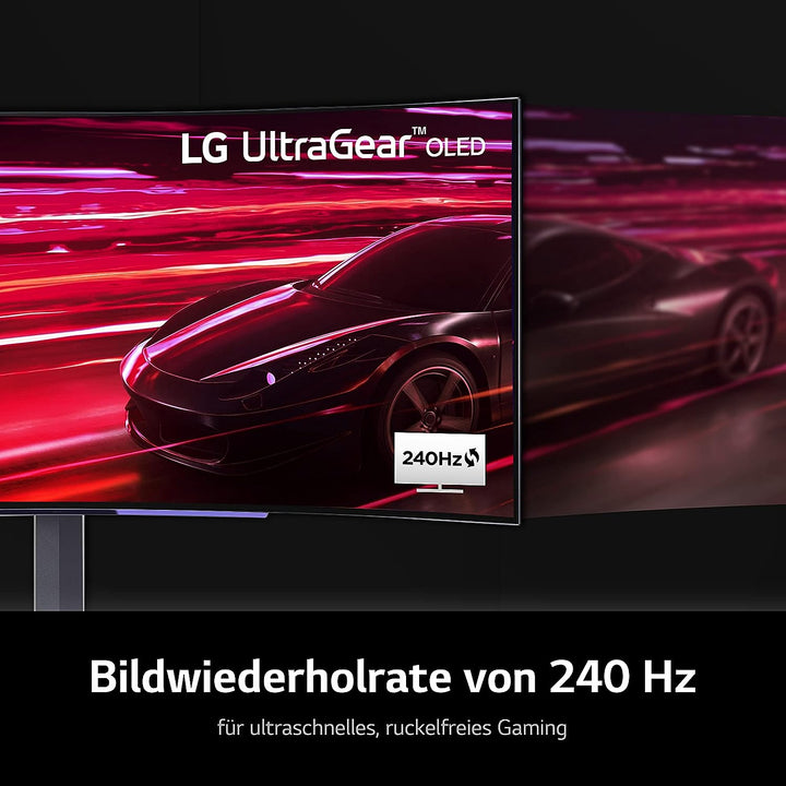 LG Electronics 45GR95QE-B Ultragear Gaming Monitor 45" (113 cm), Curved, OLED, 3440 x 1440, 21:9, WQ