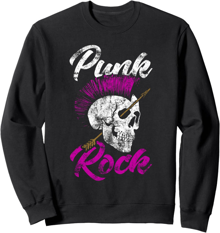 Punk Musik Retro Punkrock Punks Punkrocker Konzert Geschenk Sweatshirt