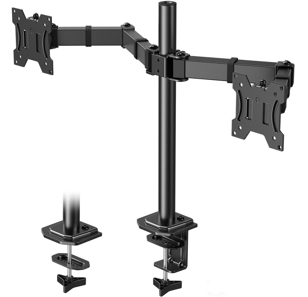 HUANUO Monitor Halterung 2 Monitore für 13-30 Zoll Bildschirme, Monitorhalterung 2 Monitore Höhenver