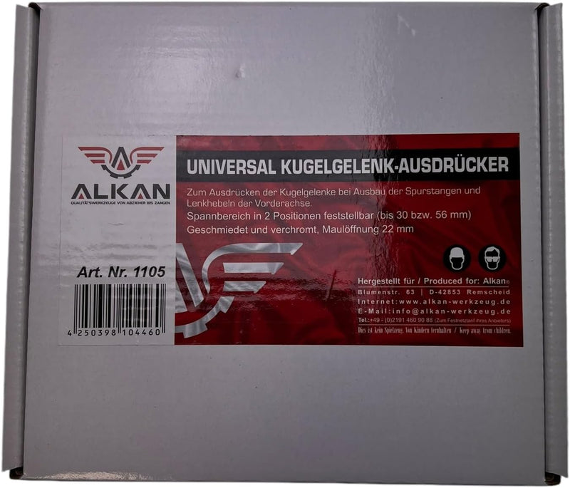 Universal Kugelgelenk - Spurstangenkopf - Gelenkbolzen - Traggelenk Ausdrücker Abzieher 2-Stufig Mau