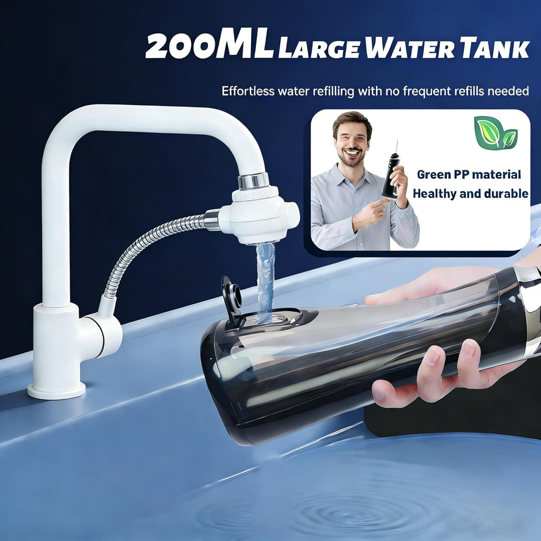 Zahnzwischenraumreiniger Elektrisch, Water Flosser, Wireless Oral Irrigator, Portable Electric Denta