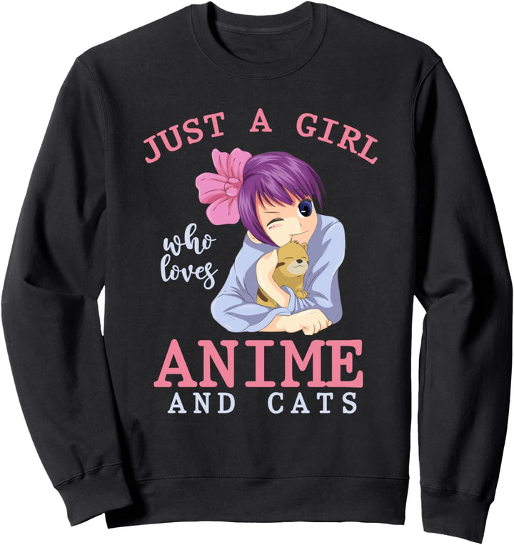 Japanischer Otaku Kawaii Haustier Anime Katze Mädchen Sweatshirt