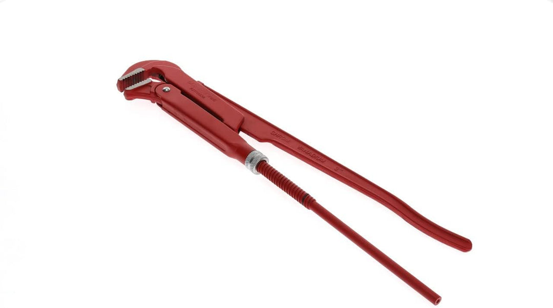 GEDORE red 90degree abgewinkelte Rohrzange, Spannweite 103 mm/3 Zoll, schwedisch, massiv, Zahnung ve