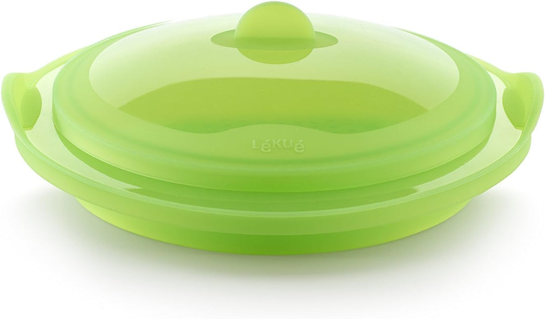 Lékué Dampfgaraufsatz, Silikon, grün, 24 cm
