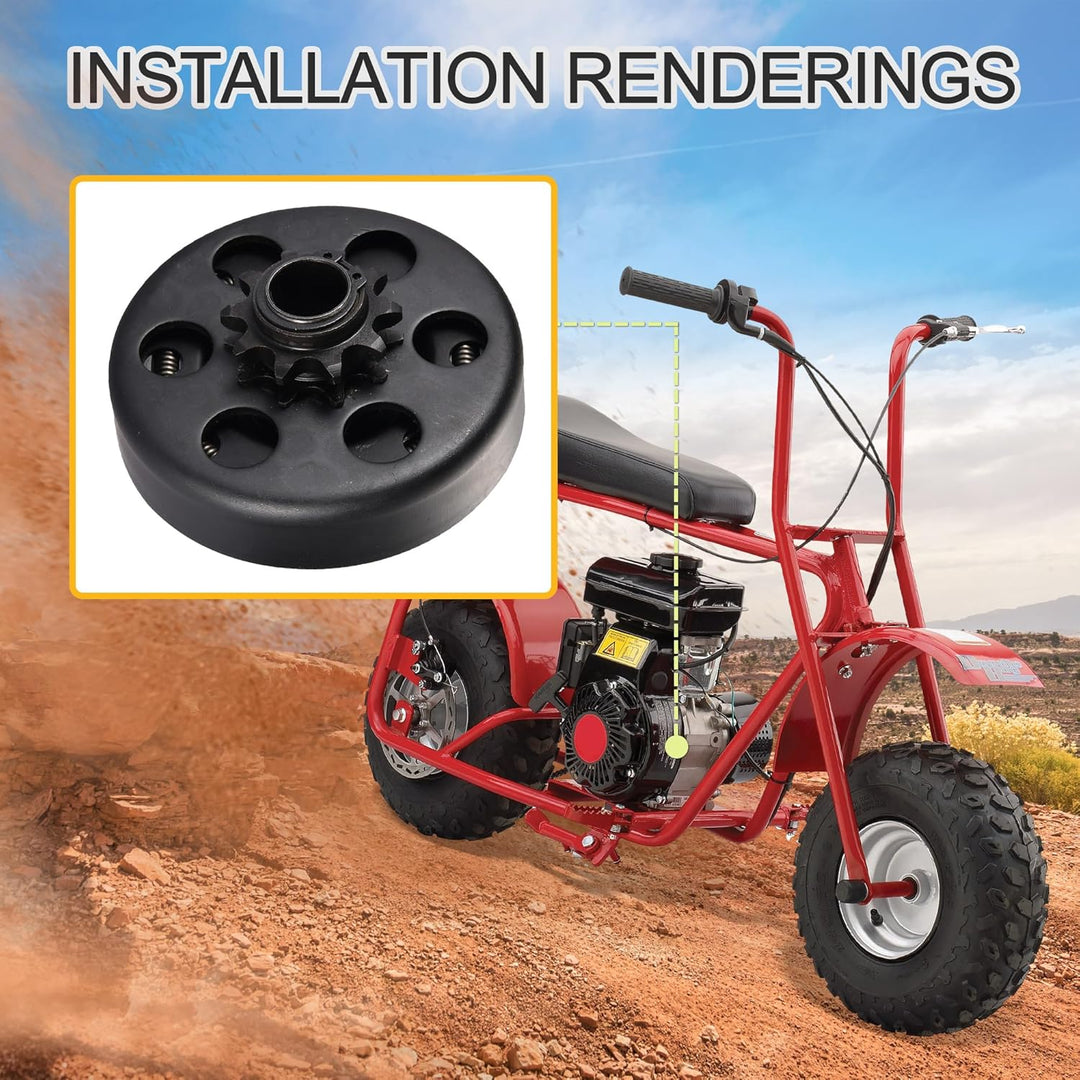 GOOFIT Fliehkraftkupplung 3/10,2 cm Bohrung 10T # 40/41/420 Kette Ersatz für Baja GO POWERSPORTS Go