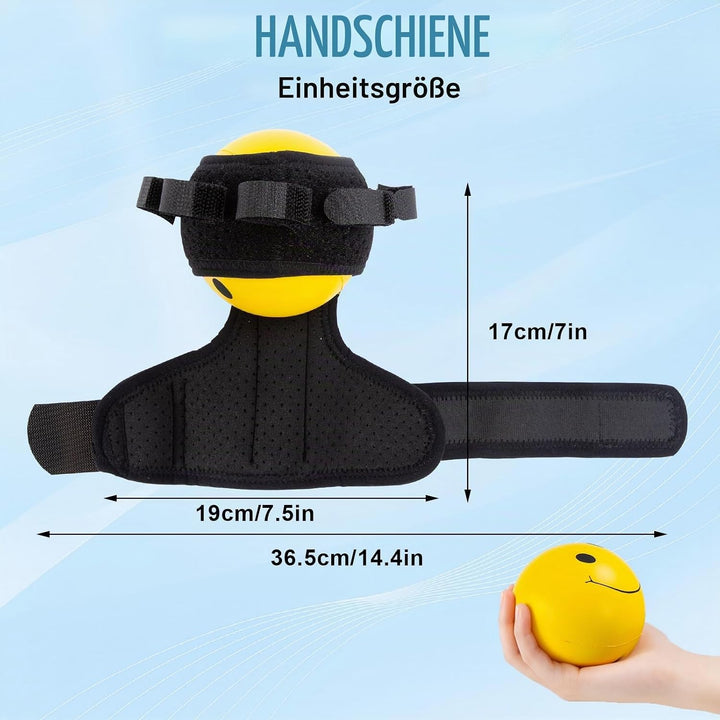 Handtrainer Fingertrainer, Handkraft Trainer Mit Gespaltenen Fingern, Anti Spasticity Splint Mit Bal