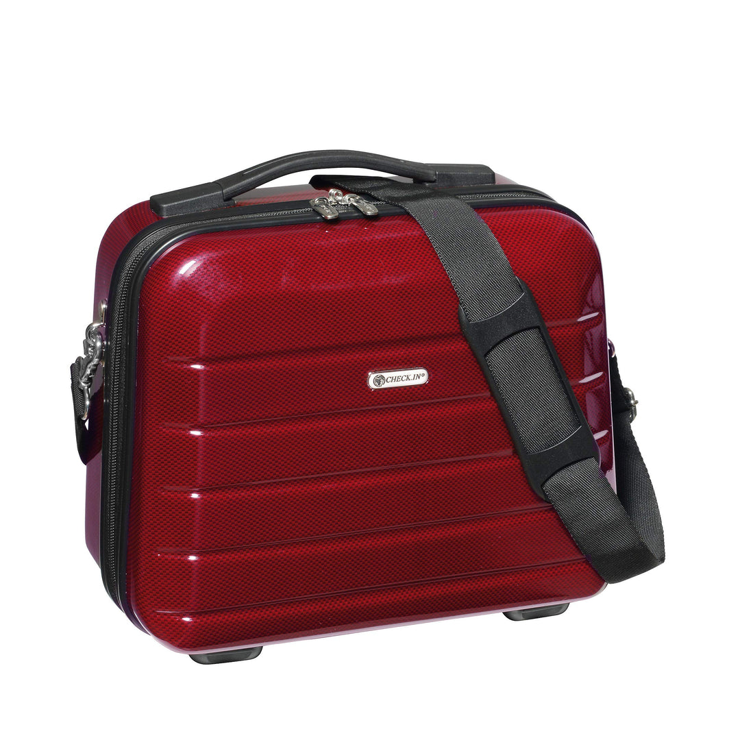 Check in Kosmetikkoffer London 2.0, Carbon/rot Carbon / Rot, Carbon / Rot