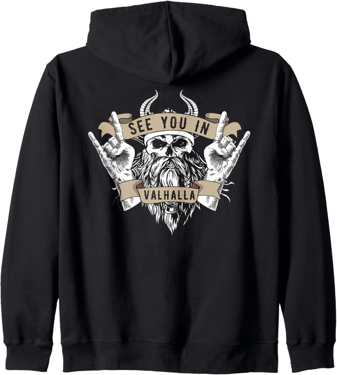 See You In Valhalla Walhalla Wodan Wikinger Odin Vikings Kapuzenjacke