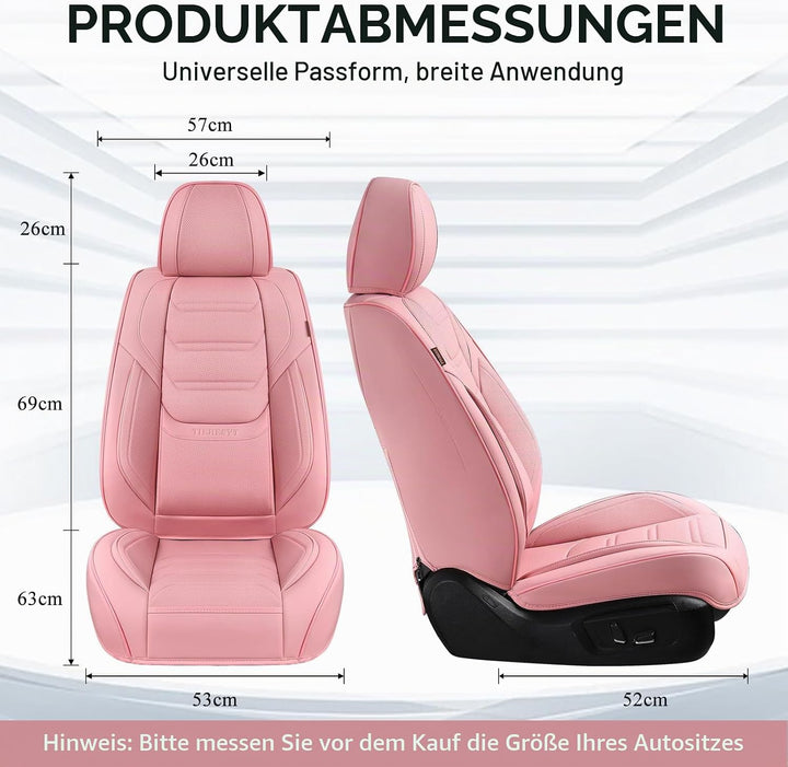 Komplettset Autositzbezüge aus atmungsaktivem Kunstleder Für Vorder- und Rücksitze inkl. Kopfstützen
