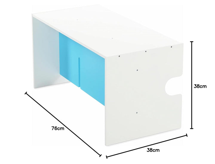 babycube Tisch/Bank, weiss lackiert, Weiss Lackiert