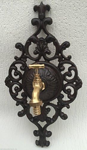 Zierrosette Wasserhahn Messing Gusseisen Haus Garten Antik Stil Nostalgie