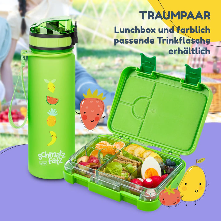 schmatzfatz Lunchbox für Kinder, Lunchbox, Bentobox, bunt, Lunchbox für Kinder, BPA-frei, Lunchbox,