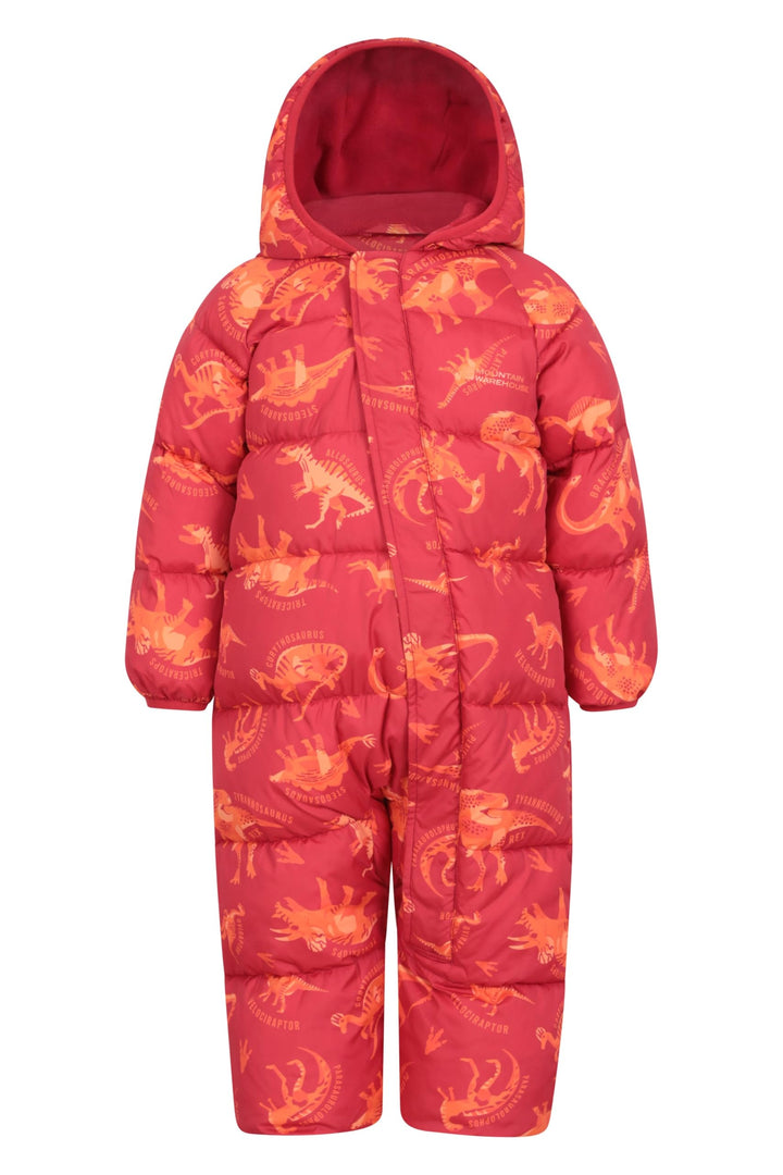 Mountain Warehouse Frosty Kinder Winter Anzug Gefüttert Schneeanzug 6-12 Monate Rot (Gedruckt), 6-12