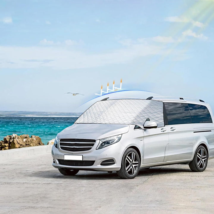 Windschutzscheibenabdeckung für Benz Vito W447 2015-2024, mit Innenbaumwolle, Externe thermische Win