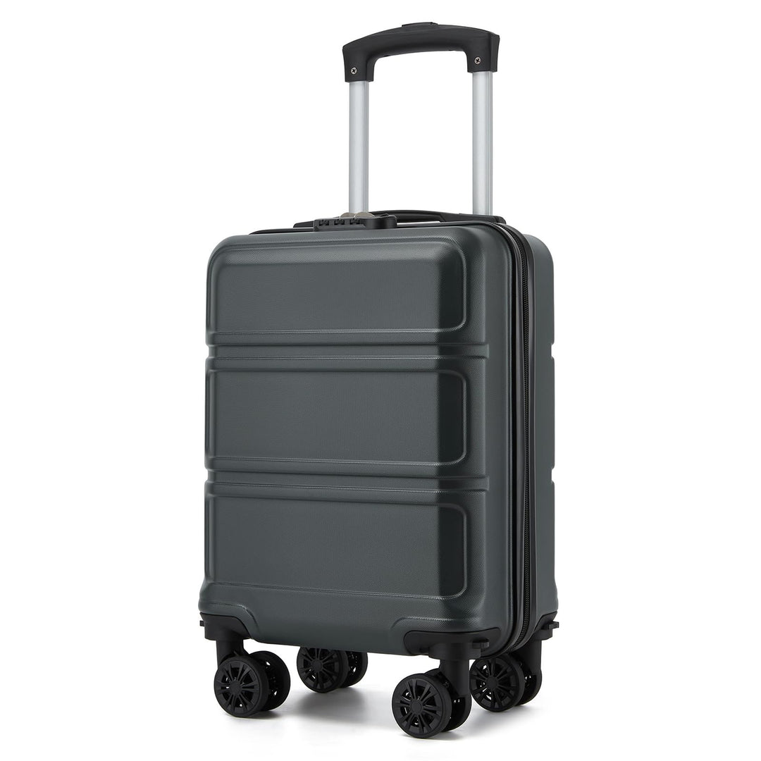 KONO Koffer Trolley Reisekoffer aus ABS+PC – Leichter Hartschalenkoffer mit 4 Zwillingsrollen und TS