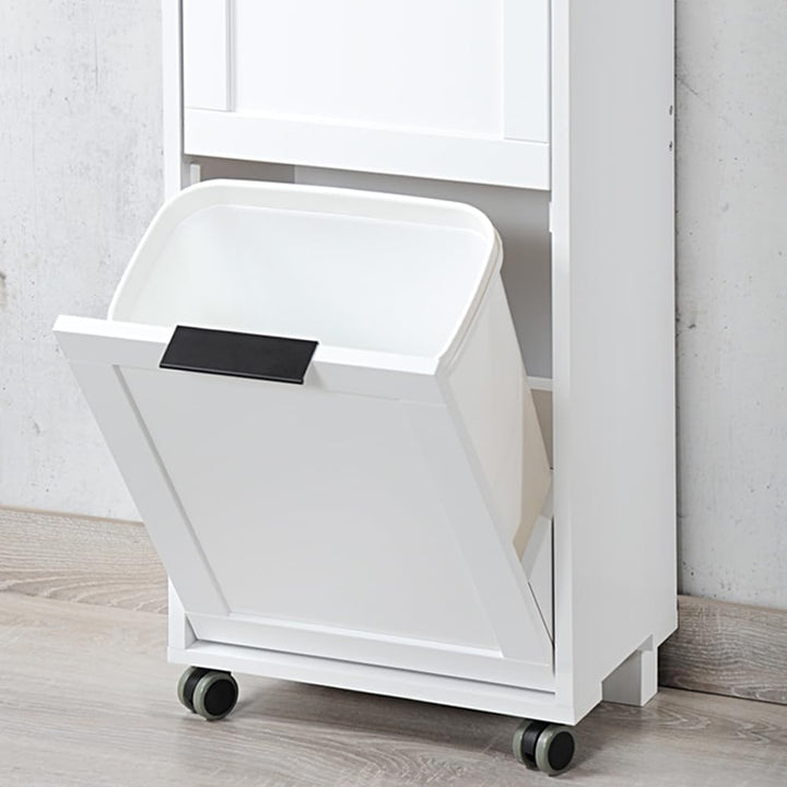 Kesper | Univeralschrank mit Mülltrennsystem, Material: Faserplatte, Masse: 36 x 24 x 94 cm, Farbe: