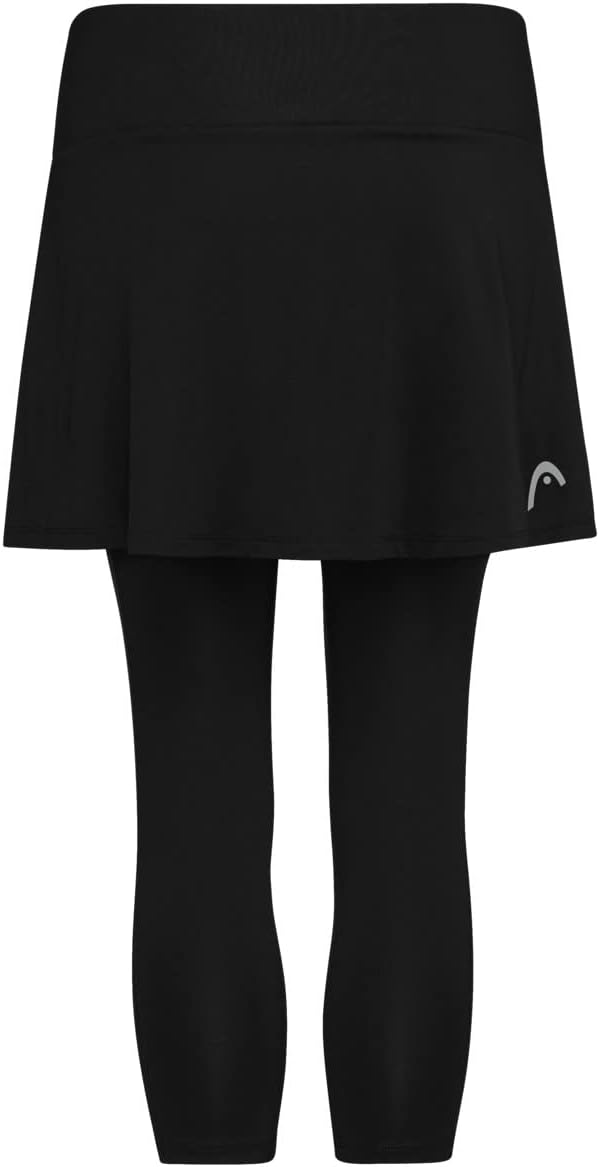 HEAD Damen Club 3/4 Tights Skort W Skorts 3XL Schwarz, 3XL Schwarz