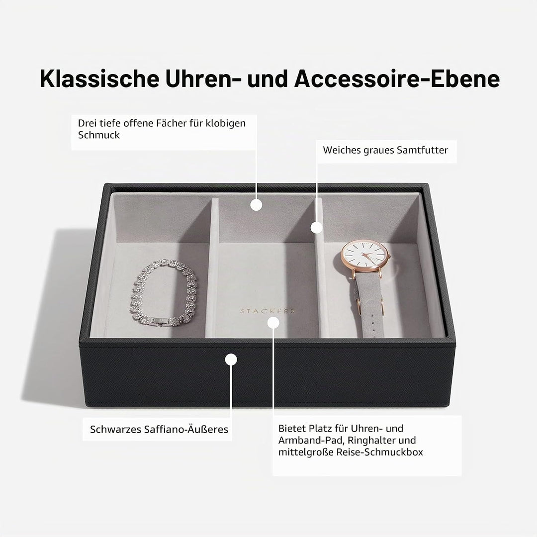 Stackers Schwarz Klassisch Schmuckschatulle - 2, Schwarz