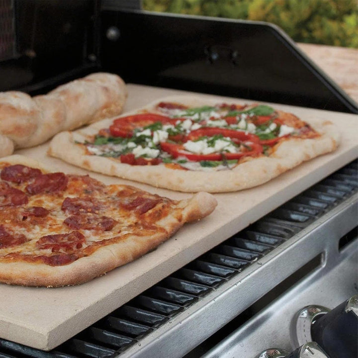 Grill Pizzastein,Backblech Für Küche | Keramik Pizzaplatte Zum Kochen Grillen Backen Brot Innen Auss