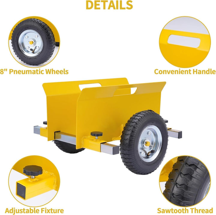 Plattenroller 300 kg Tragfähigkeit, Plattenwagen Klemmbacken 0-230 mm, Plattenklemmwagen mit 8 Zoll