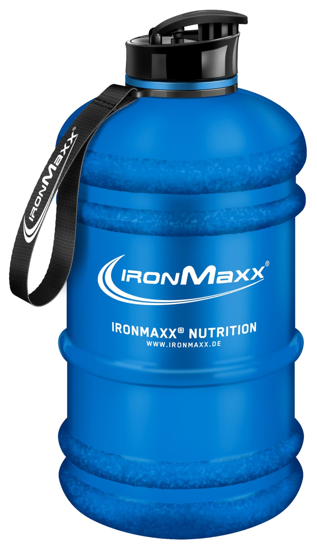 IronMaxx Water Gallon - Frosted Blue 2200ml | BPA & DEHP frei | auslaufsichere Trinkflasche mit Mess