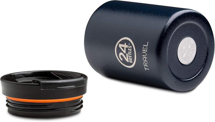 24 Bottles Travel Tumbler Isolierbecher aus lebensmittelechtem Edelstahl in der Farbe Deep Blue, 600