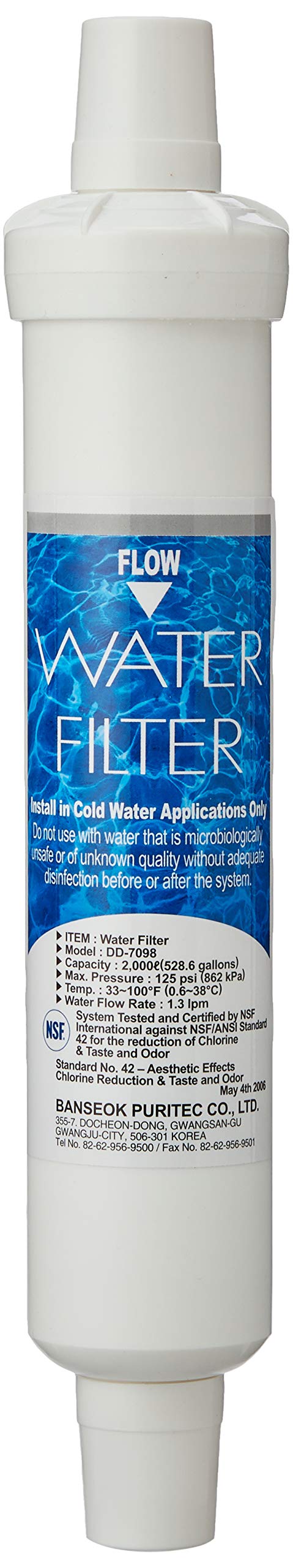 Banseok Puritec DD-7098 Original Wasser Filter für Daewoo Kühlschrank, 3 Stück