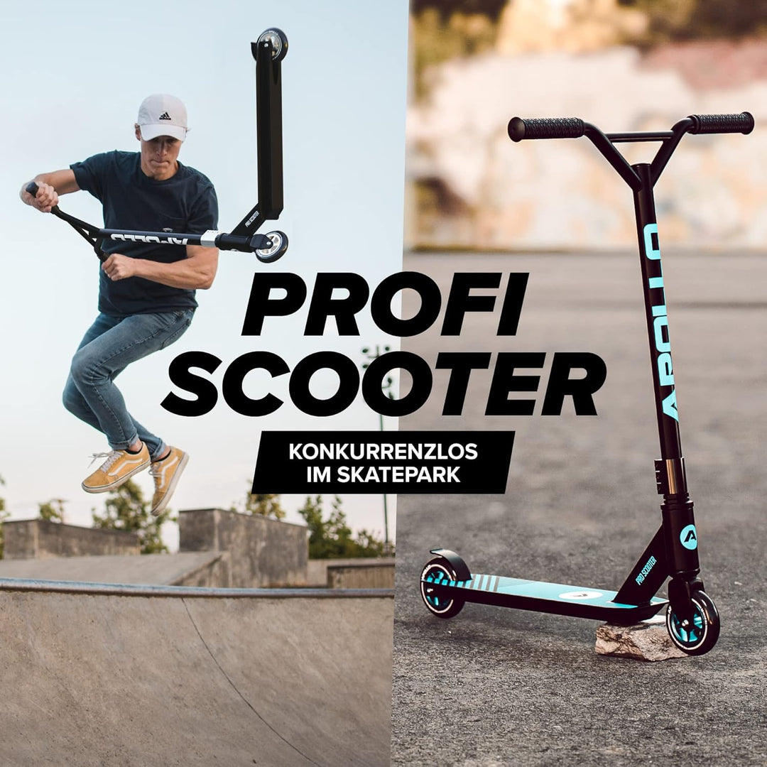 Apollo Stunt Scooter - Genius Pro | Robuster Kinder Scooter mit ABEC 9 Kugellager | Trick Roller, Tr