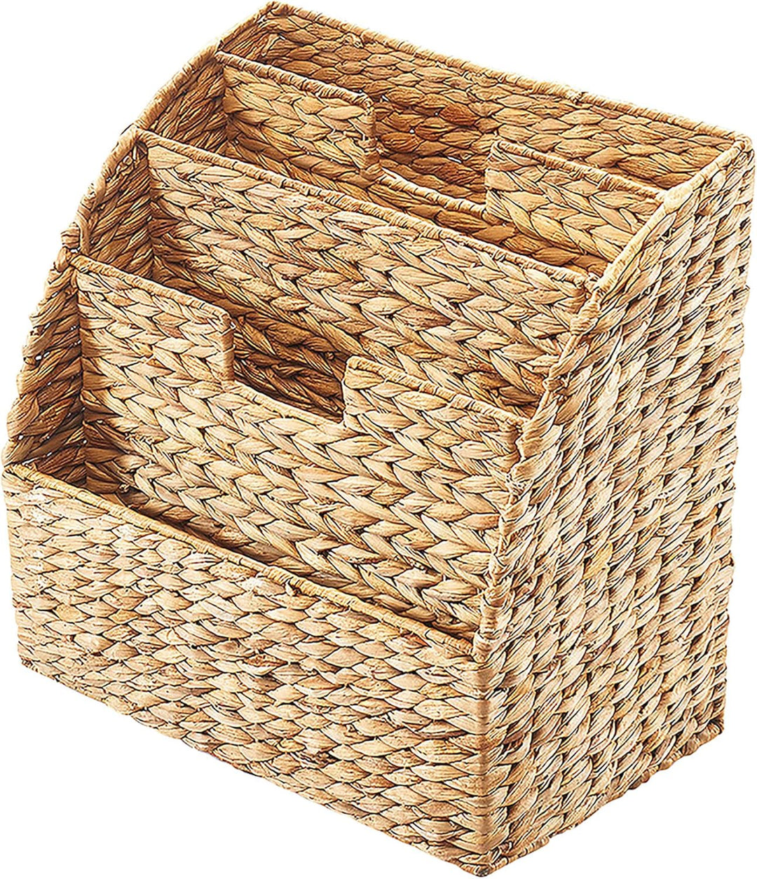 Kobolo Zeitungsständer Zeitungskorb aus Wasserhyazinthe - 40x25x41 cm Braun