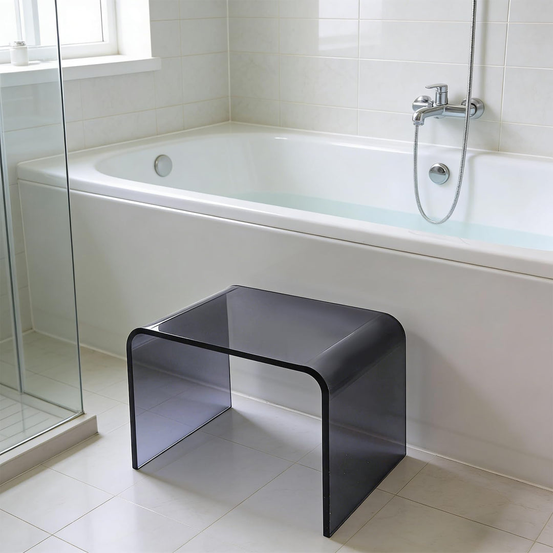 Tritthocker Acrylhocker Badezimmerhocker Fusshocker Freizeithocker, Belastbarkeit Über 50kg, für Woh