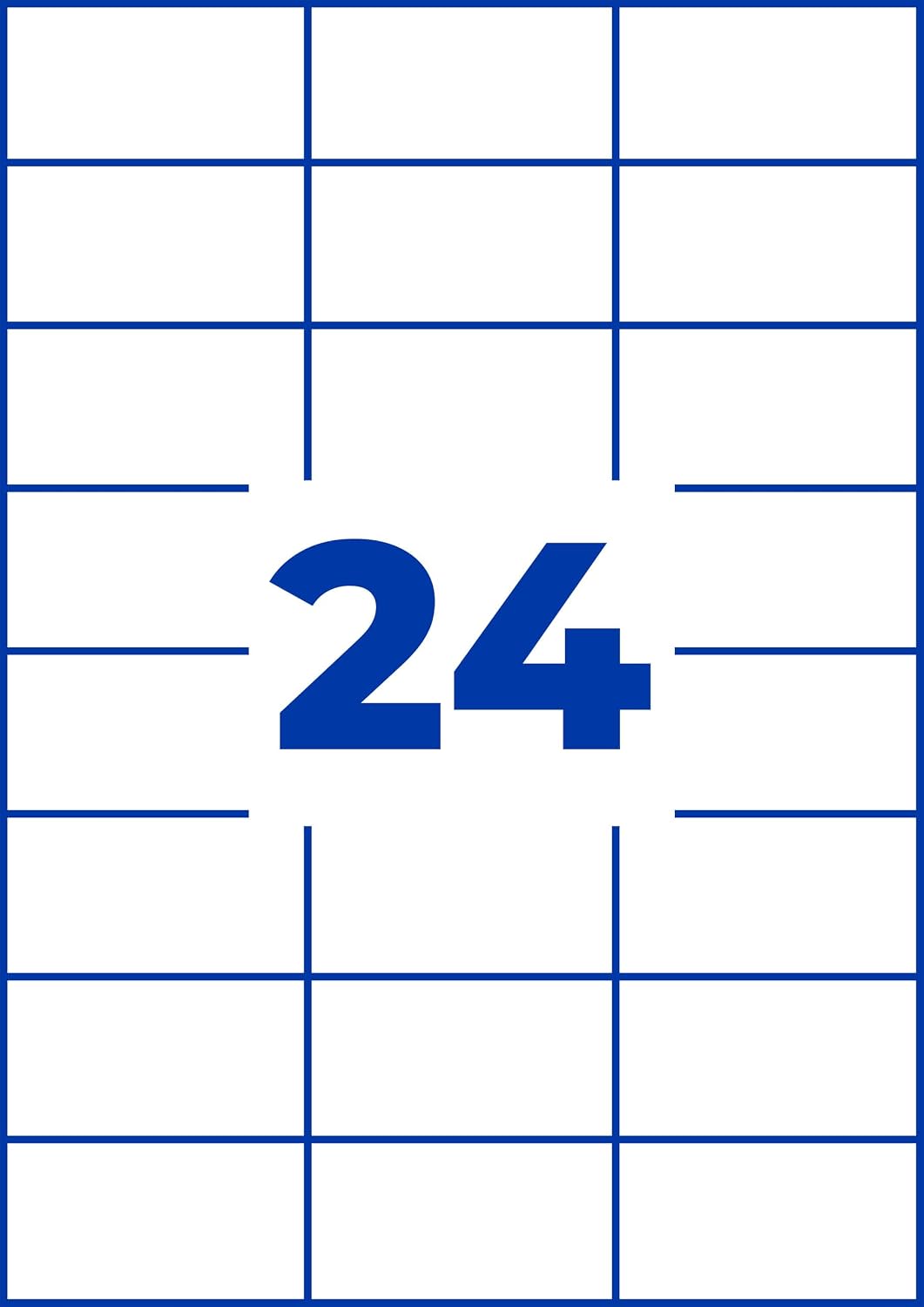 AVERY Zweckform 3474-200 Adressaufkleber (4.800 plus 480 Klebeetiketten extra, 70x37mm auf A4, Papie