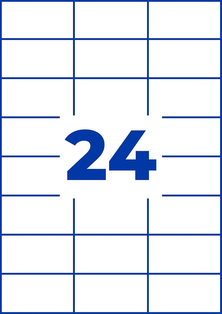AVERY Zweckform 3474-200 Adressaufkleber (4.800 plus 480 Klebeetiketten extra, 70x37mm auf A4, Papie