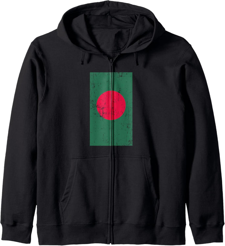 People's Republic of Bangladesh South Asia Distressed Flag Kapuzenjacke