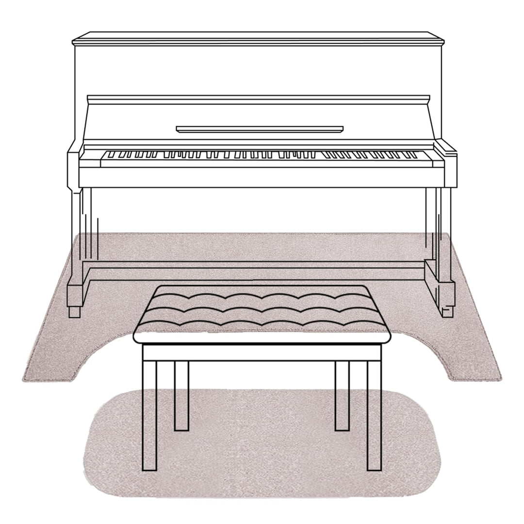 PPGE HOME Schalldammung Teppich Klavier, Klavier Schalldämmung Matte, Boden Schallschutz Teppich Sch