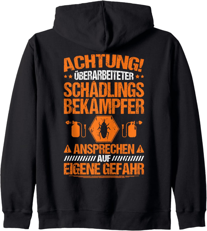 Kammerjäger Überarbeiteter Schädlingsbekämpfer Kapuzenjacke