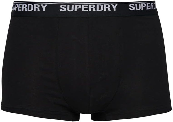 Superdry Herren Unterhosen aus Bio-Baumwolle im 3er-Pack Schwarzer Mix XL