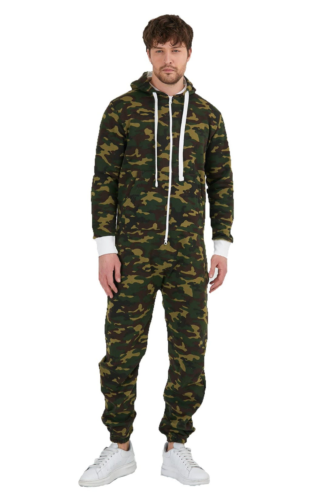 Raff & Taff Herren Jumpsuit Overall Trainingsanzug Fitnessbekleidung onesie Ganzkörperanzug Basic un
