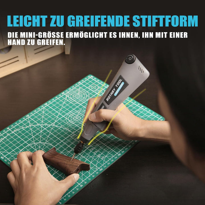 Rotationswerkzeug-Kit mit variabler Geschwindigkeit und 2.0-Universalfutter von 1/50'' bis 1/8'', ka