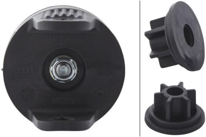 HELLA - Halogen-Arbeitsscheinwerfer - Oval 100 - 24V - Anbau/geschraubt - hängend/schwenkbarer Monta