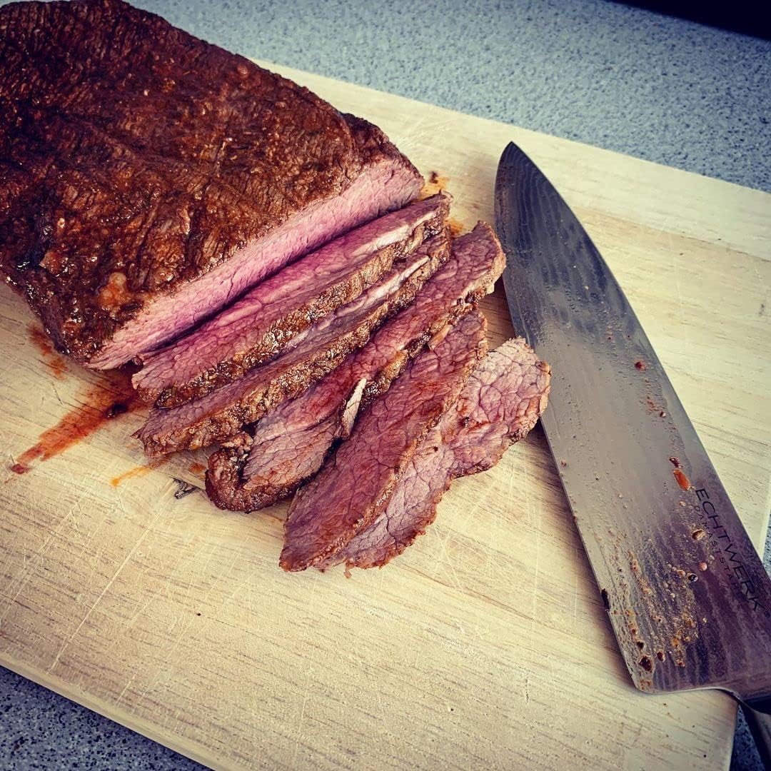 Echtwerk EW-DM-0388-3 Damastmesser Set 7-TLG inkl. Magnet-Messerblock aus Holz,, Single