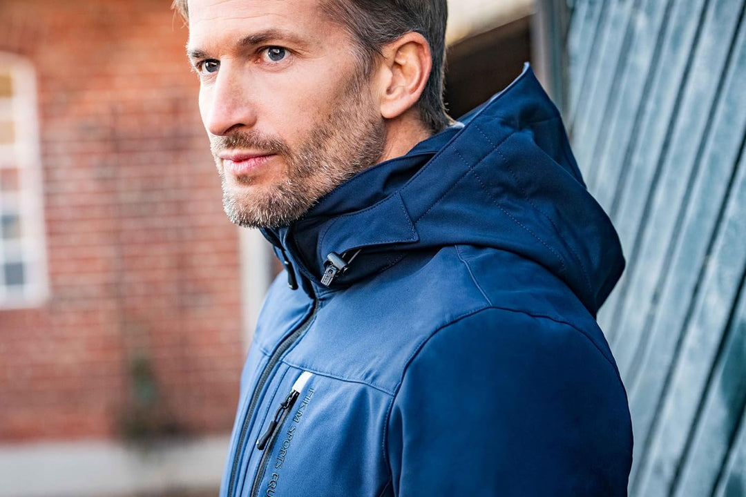 HKM Herren Softshell Reitjacke Sport M Dunkelblau, M Dunkelblau