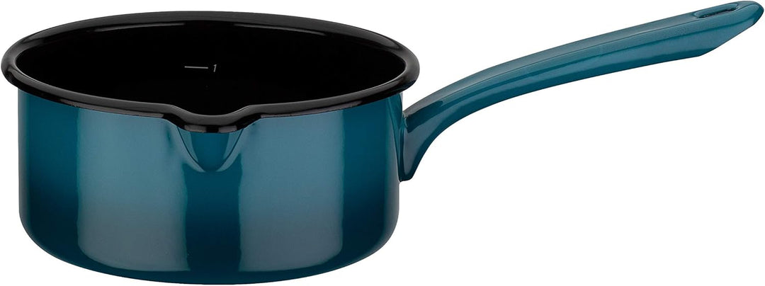 GSW 190107 Kochtopf-Set Blue Shadow 7-tlg, Stahl-Emaille